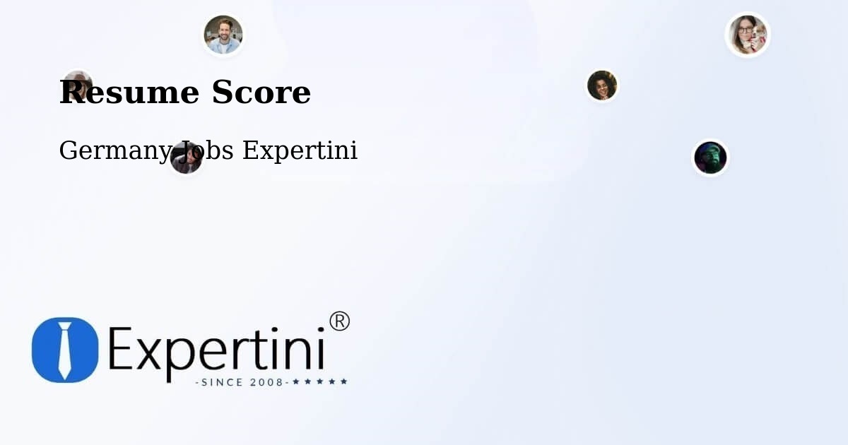 Resume Score & Job Description Match Tool – Radebeul - Germany Jobs Expertini